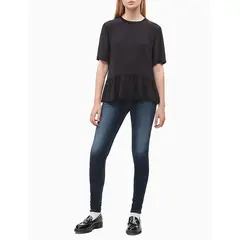 CALVIN KLEIN - Blusa Top Negro