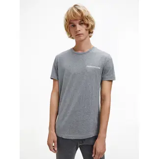 CALVIN KLEIN - Camiseta Slim De Algodón Orgánico Gris