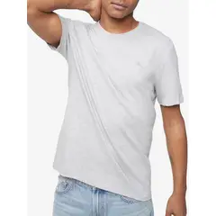 CALVIN KLEIN - Camiseta Manga Corta Smooth Algodón Solid Hombre G Gris