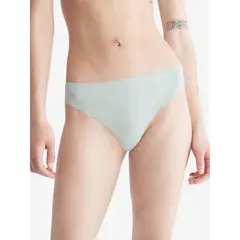 CALVIN KLEIN - Pantie Verde Tipo Tanga Clásica para Mujer