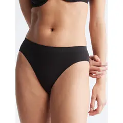 CALVIN KLEIN - Bikini Negro Con Logo Mujer