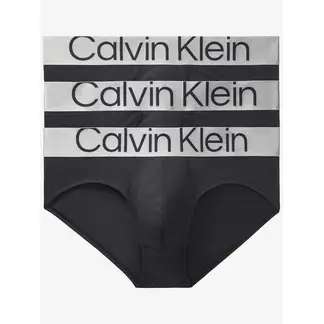 CALVIN KLEIN - Paquete De 3 Calzoncillos Negros Hip Brief