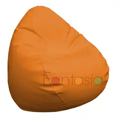 MUEBLES FANTASIA - Puff Pera Cuerotex Naranja GRANDE Muebles fantasía