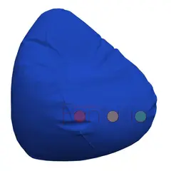 MUEBLES FANTASIA - Puff Pera Cuerotex Azul GRANDE Muebles fantasía