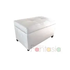 MUEBLES FANTASIA - Baúl Zapatero 75cm Cuerotex Blanco Muebles fantasía
