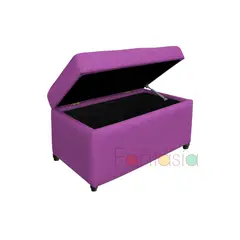 MUEBLES FANTASIA - Baúl Zapatero 75cm Fucsia en Tela Muebles Fantasía