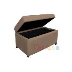 MUEBLES FANTASIA - Baúl Zapatero 75cm Mocca en Tela Muebles Fantasía