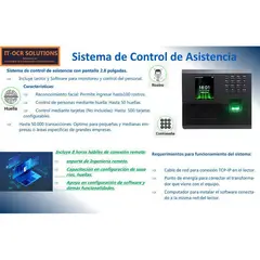 ZKTECO - Terminal de asistencia ip con lector de huella digital zkteko