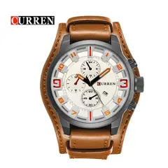 CURREN - Reloj Hombre 8225 Cuarzo Correa De Cuero Lujo