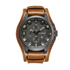CURREN - Reloj Hombre 8225 Cuarzo Correa De Cuero Lujo