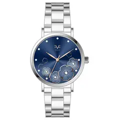 19V69 ITALIA - Reloj Mujer Plateado + 5 Complementos de Lujo Incluidos