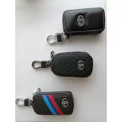 GENERICO - Forro Protector En Cuero Toyota Llavero