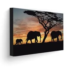 ART INDUSTRY - Cuadro 70x50 Cms Decorativo Elefante 3