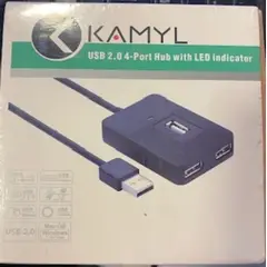 GENERICO - HUB USB 2.0 DE 4 PUERTOS CON INDICADOR LED