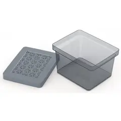 ORDENE - Caja con tapa 2,8 litros gris