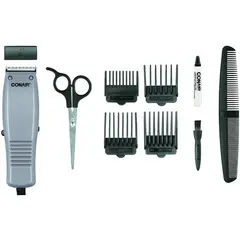 CONAIR - Juego de Peluquería Básico de 10 Piezas HC90RGB Gris
