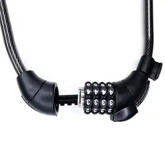 HERMEX - Candado Cable De Clave 12mm X 150cm Bks