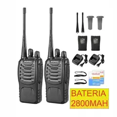 BAOFENG - Radio Walkie Talkie Bf-888s Uhf X4 Bateria 2800m Ah