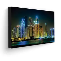 ART INDUSTRY - Cuadro 70x50 Cms Decorativo Dubai at Night