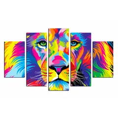 ART INDUSTRY - Cuadro Decorativo Leon 100 x 70 cm