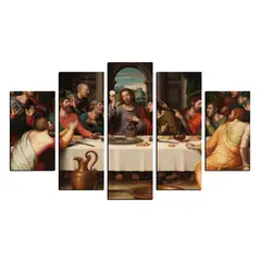 ART INDUSTRY - Cuadro Decorativo Ultima Cena 100 x 70 cm