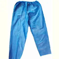 GENERICO - PANTALON AZUL DESECHABLE PAQUETE X 10