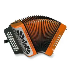 HOHNER - ACORDEON REY VALLENATO ADG NARANJA.