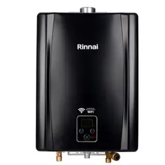 RINNAI - Calentador de paso agua 17 lts a gas natural- Rinnai- Negro