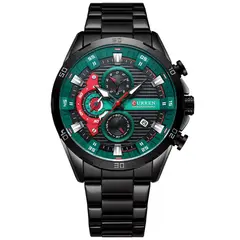 CURREN - Reloj 8402 Cuarzo Acero Inoxidable Cronógrafos