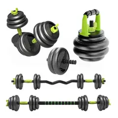 HOMESALE - Kit Pesa 20kg Convertible Pesa Rusa Barra Larga_.