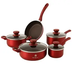 SCHAFFHAUSEN - Bateria Juego Ollas Acero Inoxidable Velvet 9p