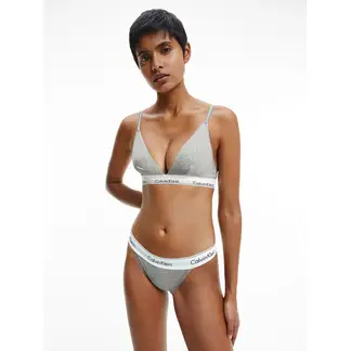 CALVIN KLEIN - Brassier Gris Algodón Triangle Gris