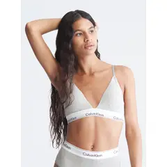 CALVIN KLEIN - Bralette Gris En Triángulo Para Mujer