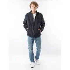 CALVIN KLEIN - Chaqueta Azul De Tejido Plano Para Hombre