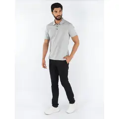 CALVIN KLEIN - Polo Gris De Algodón Para Hombre