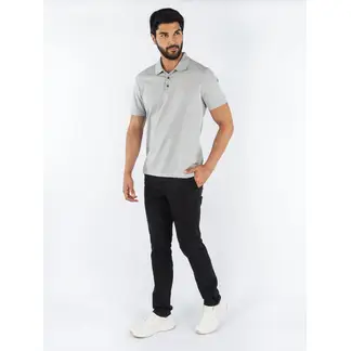 CALVIN KLEIN - Polo Gris De Algodón Para Hombre