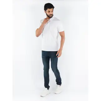 CALVIN KLEIN - Polo Blanca De Algodón Para Hombre