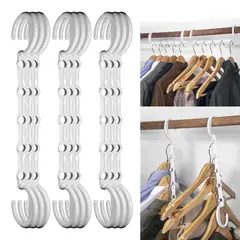 ENERGY PLUS - Gancho ahorrador de espacio 5en1 Organizador closet X9 Unid