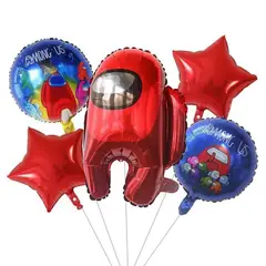 DAYOSHOP - Kit Set Globo Feliz Cumpleaño Amongus Among Us Tematico