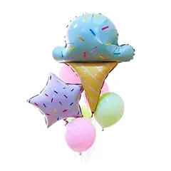 DAYOSHOP - Kit Set Globo Feliz Cumpleaños Dulce Estrella Tematico