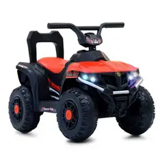 HOMESALE - Cuatrimoto Moto Recargable Electrica Montable 5 Años Rojo._.