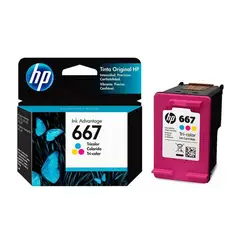 HP - Cartucho De Tinta 667 Tricolor Original Ink Advantage