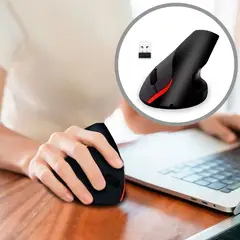COMPRALOENCASA COM - Mouse ergonómico vertical inalámbrico recargable 5 botones m89