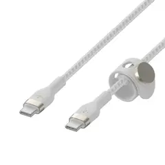 BELKIN - Cable Pro Flex USB-C a USB-C con correa 2 metros blanco