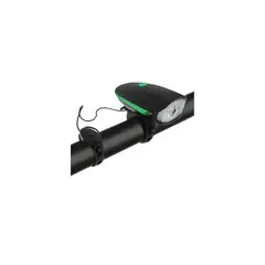 GENERICO - Luz para bicicleta con pito linterna recargable
