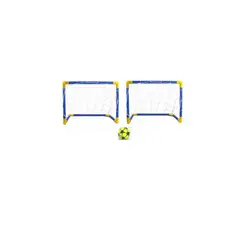 GENERICO - Canchas x2 fútbol banquitas balón mini 65x85x45cm