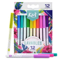 KIUT - Marcadores Lavables X 12 Unds