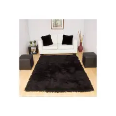 MITAPETE COM - Alfombra Tapete Negro 120 X 170 cms