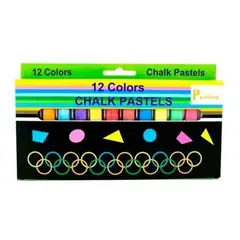GARABATOS - Tiza pastel chalk x 12 pushing corriente