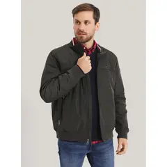 TOMMY HILFIGER - Chaqueta verde bomber golf con logo